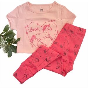 Gap | 2-piece unicorn pajama set